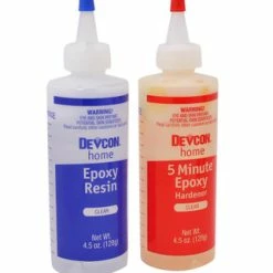Devcon High Strength 5 Minute Epoxy 1500psi 9 Oz In 2 Bottles