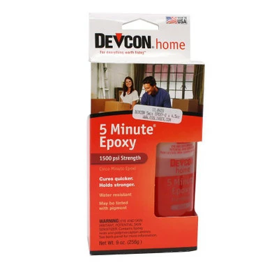 Devcon High Strength 5 Minute Epoxy 1500psi 9 Oz In 2 Bottles - Image 2