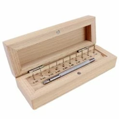 Watch Band Pin Pusher Set Of 10 Pins With Wood Box