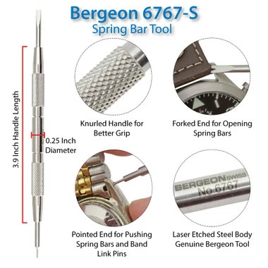 Bergeon 6767-S Metal Watch Band Pin Removing Tool - Image 2