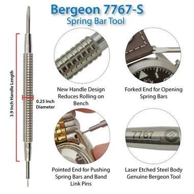 Bergeon 7767-S Stainless Steel Spring Bar Tool - Image 2